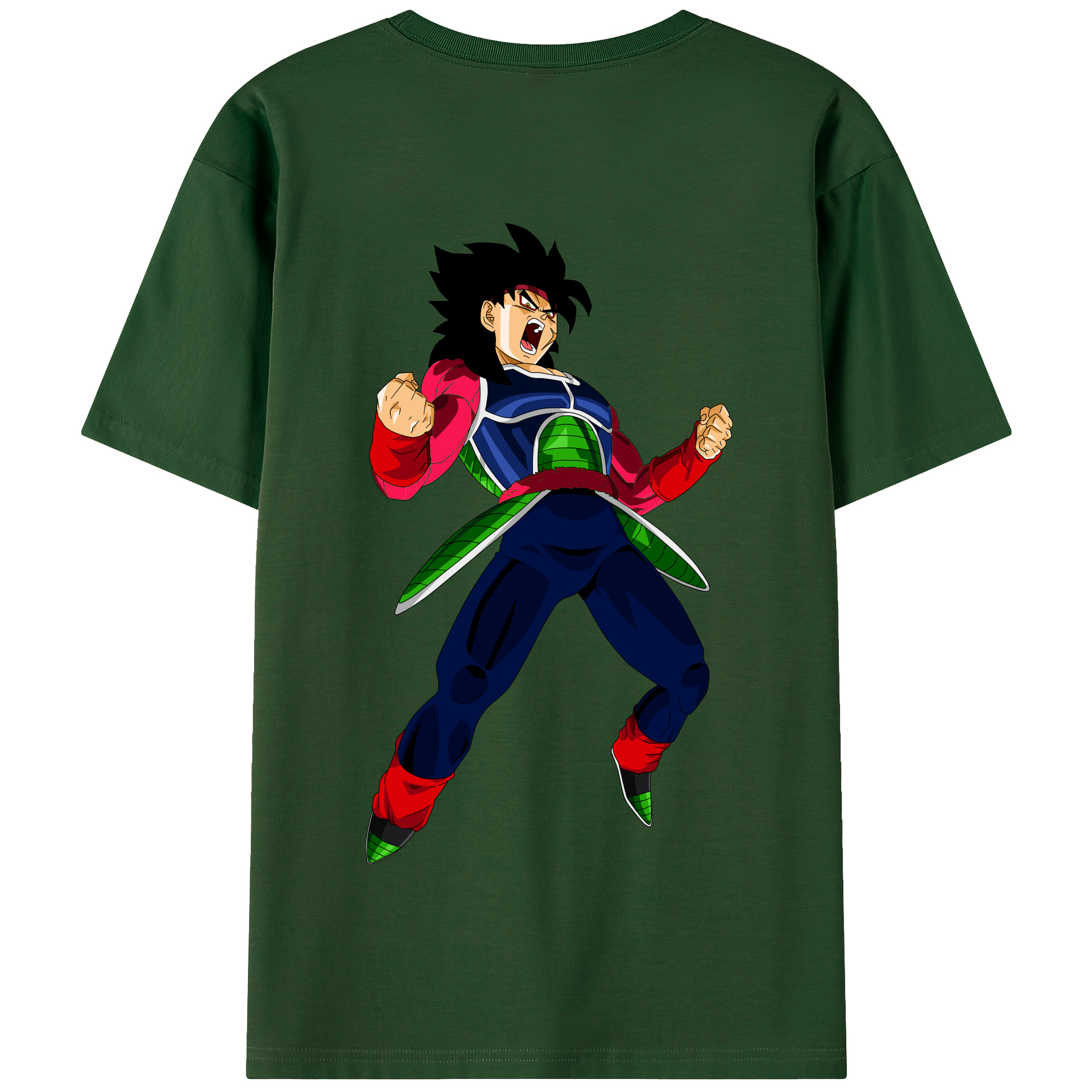 （画像用） ドラゴンボール バーダック DRAGON BALL Burdock 綿100％半袖Tシャツ（背面プリント）